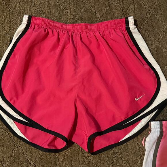 Bundle (2) Nike Dri Fit Running Shorts, Size Medium, Pink & Hot pink - Picture 3 of 4